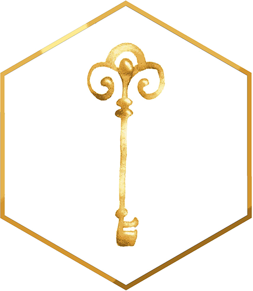 Key-in-Hex-White