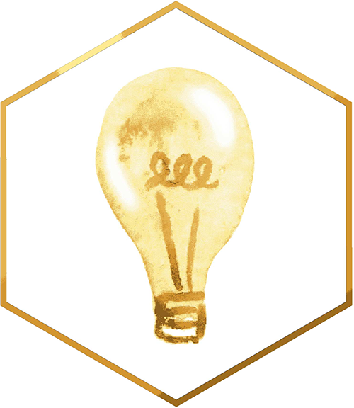 Light-bulb-in-Hex-White